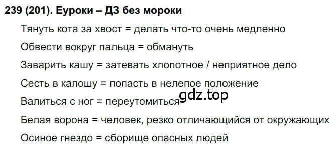 Решение ноомер 239 (страница 106) гдз по русскому языку 6 класс Рыбченкова, Александрова, учебник 1 часть