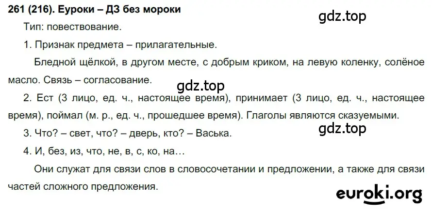 Решение ноомер 261 (страница 115) гдз по русскому языку 6 класс Рыбченкова, Александрова, учебник 1 часть