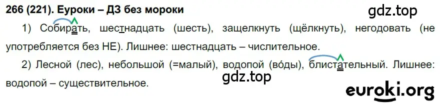 Решение ноомер 266 (страница 118) гдз по русскому языку 6 класс Рыбченкова, Александрова, учебник 1 часть