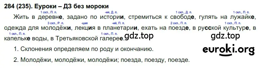 Решение ноомер 284 (страница 124) гдз по русскому языку 6 класс Рыбченкова, Александрова, учебник 1 часть