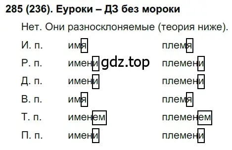 Решение ноомер 285 (страница 124) гдз по русскому языку 6 класс Рыбченкова, Александрова, учебник 1 часть