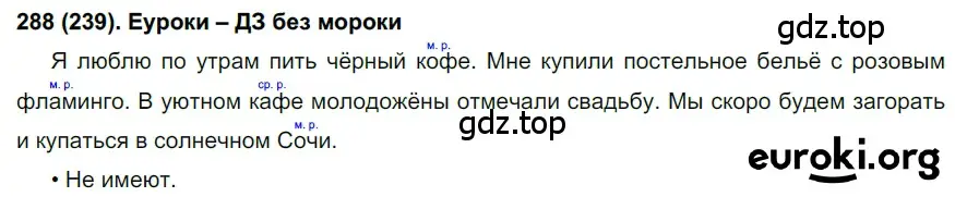 Решение ноомер 288 (страница 126) гдз по русскому языку 6 класс Рыбченкова, Александрова, учебник 1 часть