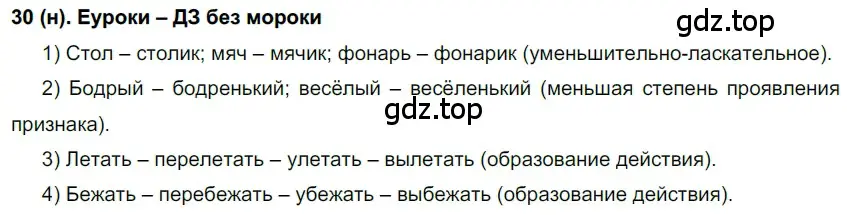 Решение ноомер 30 (страница 22) гдз по русскому языку 6 класс Рыбченкова, Александрова, учебник 1 часть