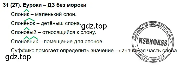 Решение ноомер 31 (страница 22) гдз по русскому языку 6 класс Рыбченкова, Александрова, учебник 1 часть