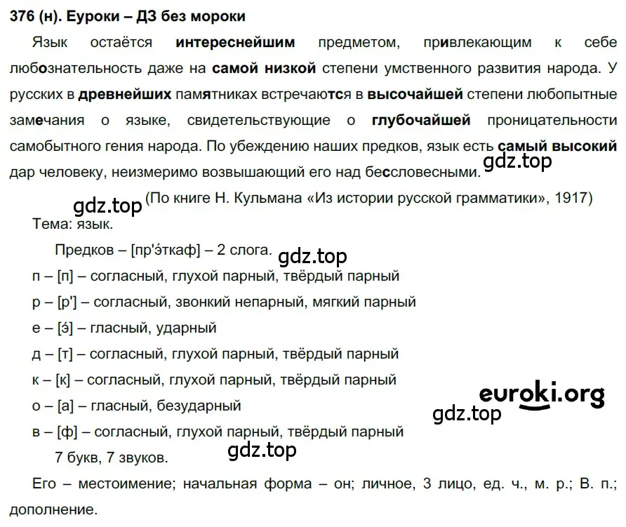 Решение ноомер 376 (страница 163) гдз по русскому языку 6 класс Рыбченкова, Александрова, учебник 1 часть