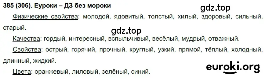 Решение ноомер 385 (страница 5) гдз по русскому языку 6 класс Рыбченкова, Александрова, учебник 2 часть