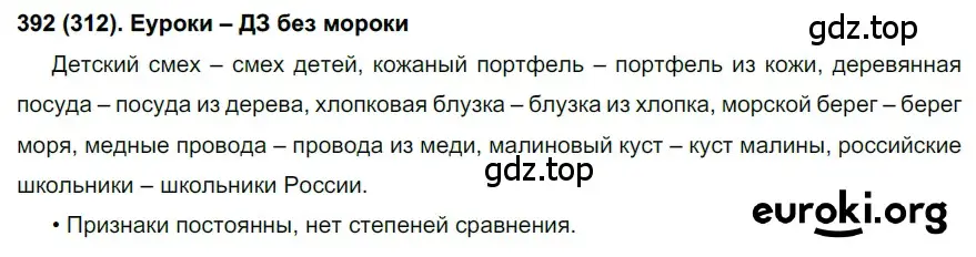 Решение ноомер 392 (страница 8) гдз по русскому языку 6 класс Рыбченкова, Александрова, учебник 2 часть