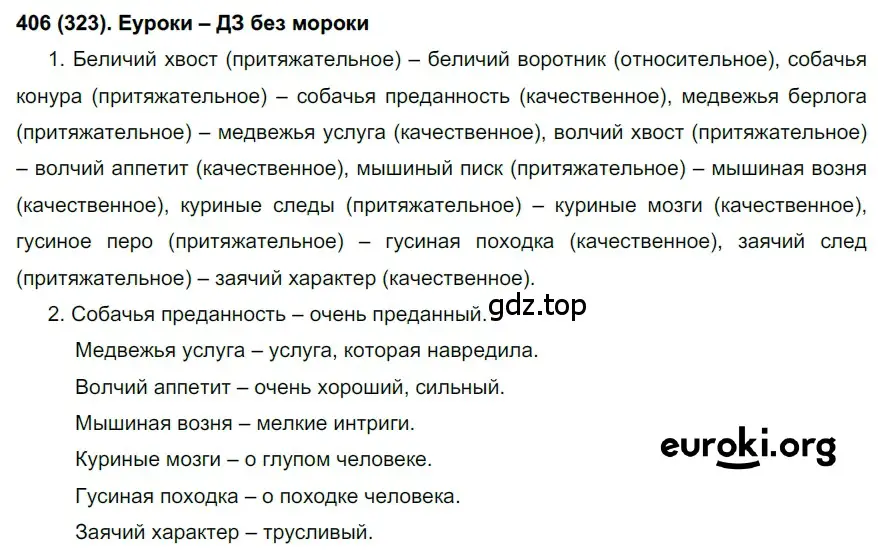 Решение ноомер 406 (страница 14) гдз по русскому языку 6 класс Рыбченкова, Александрова, учебник 2 часть