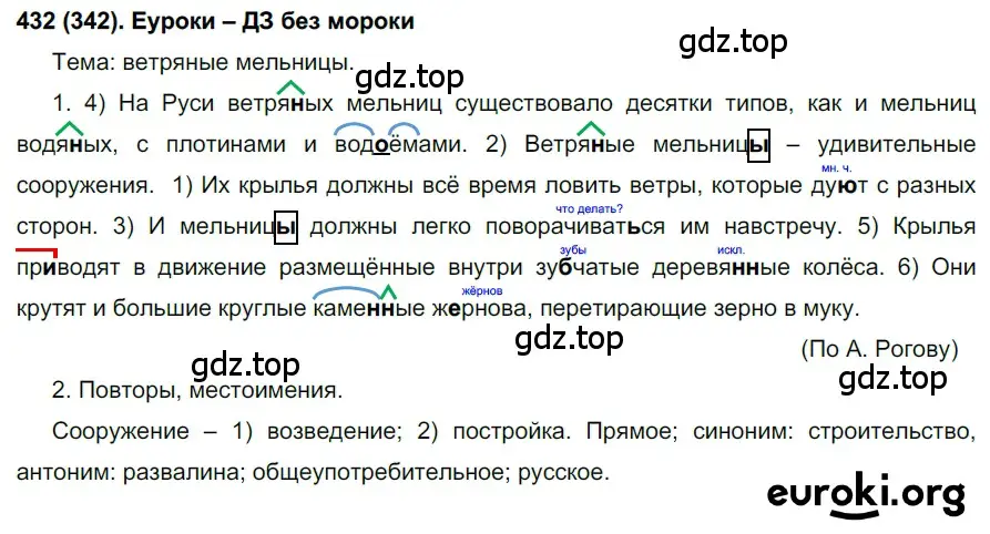 Решение ноомер 432 (страница 24) гдз по русскому языку 6 класс Рыбченкова, Александрова, учебник 2 часть