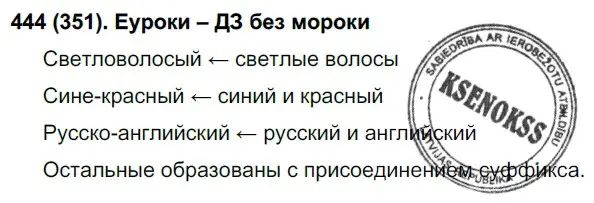 Решение ноомер 444 (страница 28) гдз по русскому языку 6 класс Рыбченкова, Александрова, учебник 2 часть