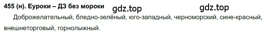 Решение ноомер 455 (страница 32) гдз по русскому языку 6 класс Рыбченкова, Александрова, учебник 2 часть