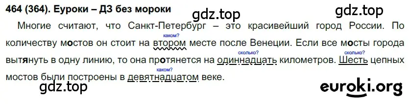 Решение ноомер 464 (страница 36) гдз по русскому языку 6 класс Рыбченкова, Александрова, учебник 2 часть