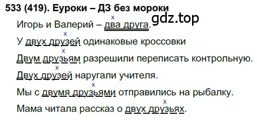 Решение ноомер 533 (страница 60) гдз по русскому языку 6 класс Рыбченкова, Александрова, учебник 2 часть