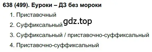 Решение ноомер 638 (страница 105) гдз по русскому языку 6 класс Рыбченкова, Александрова, учебник 2 часть