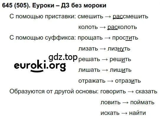 Решение ноомер 645 (страница 108) гдз по русскому языку 6 класс Рыбченкова, Александрова, учебник 2 часть