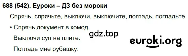 Решение ноомер 688 (страница 125) гдз по русскому языку 6 класс Рыбченкова, Александрова, учебник 2 часть