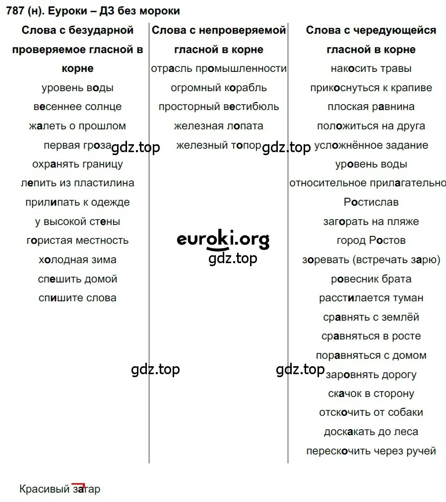 Решение ноомер 787 (страница 169) гдз по русскому языку 6 класс Рыбченкова, Александрова, учебник 2 часть