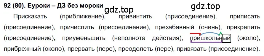 Решение ноомер 92 (страница 46) гдз по русскому языку 6 класс Рыбченкова, Александрова, учебник 1 часть