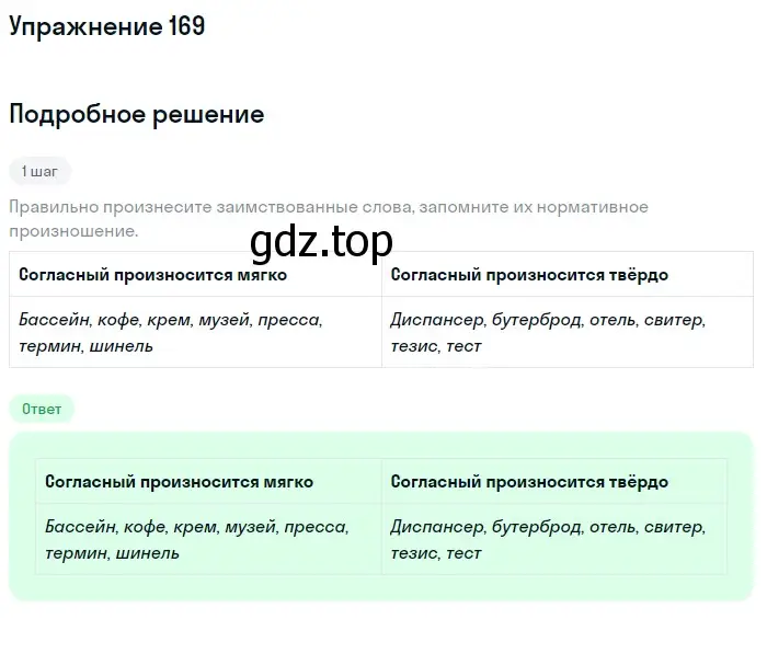 Решение 2. ноомер 169 (страница 78) гдз по русскому языку 6 класс Рыбченкова, Александрова, учебник 1 часть