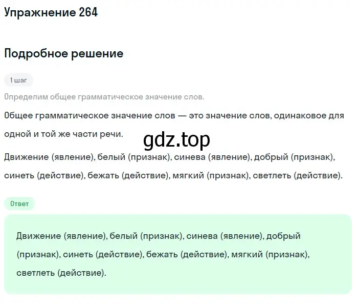 Решение 2. ноомер 264 (страница 117) гдз по русскому языку 6 класс Рыбченкова, Александрова, учебник 1 часть