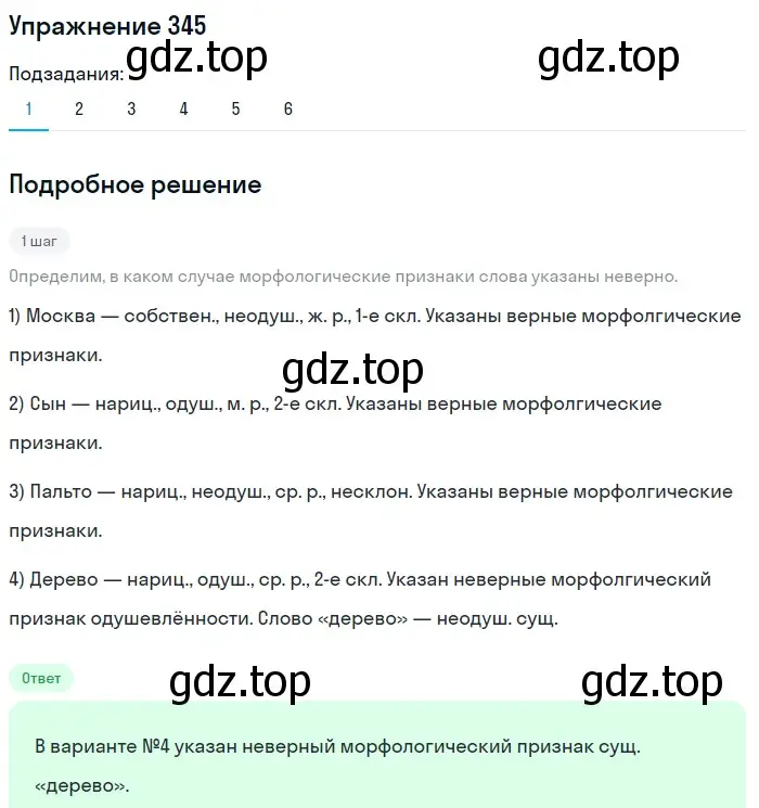 Решение 2. ноомер 345 (страница 147) гдз по русскому языку 6 класс Рыбченкова, Александрова, учебник 1 часть