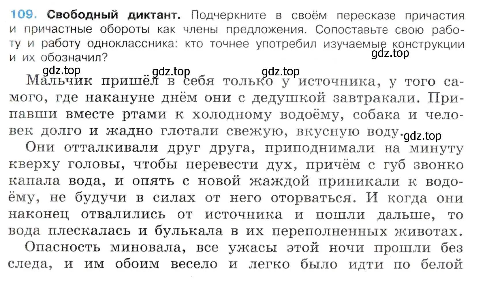 Условие номер 109 (страница 57) гдз по русскому языку 7 класс Баранов, Ладыженская, учебник 1 часть