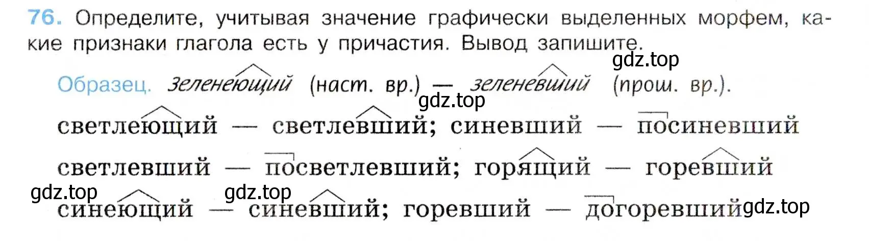 Условие номер 76 (страница 40) гдз по русскому языку 7 класс Баранов, Ладыженская, учебник 1 часть