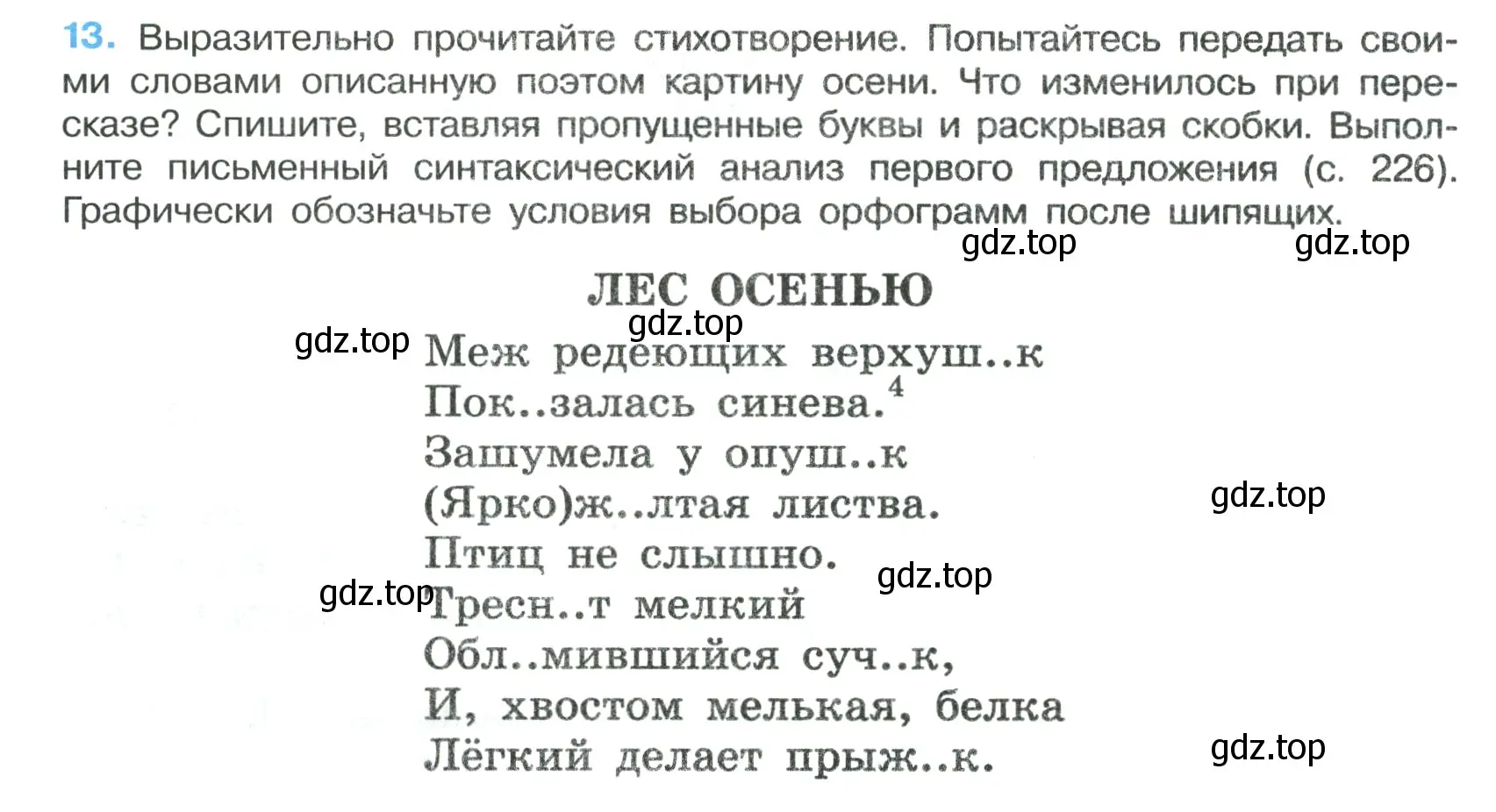 Условие номер 13 (страница 10) гдз по русскому языку 7 класс Ладыженская, Баранов, учебник 1 часть