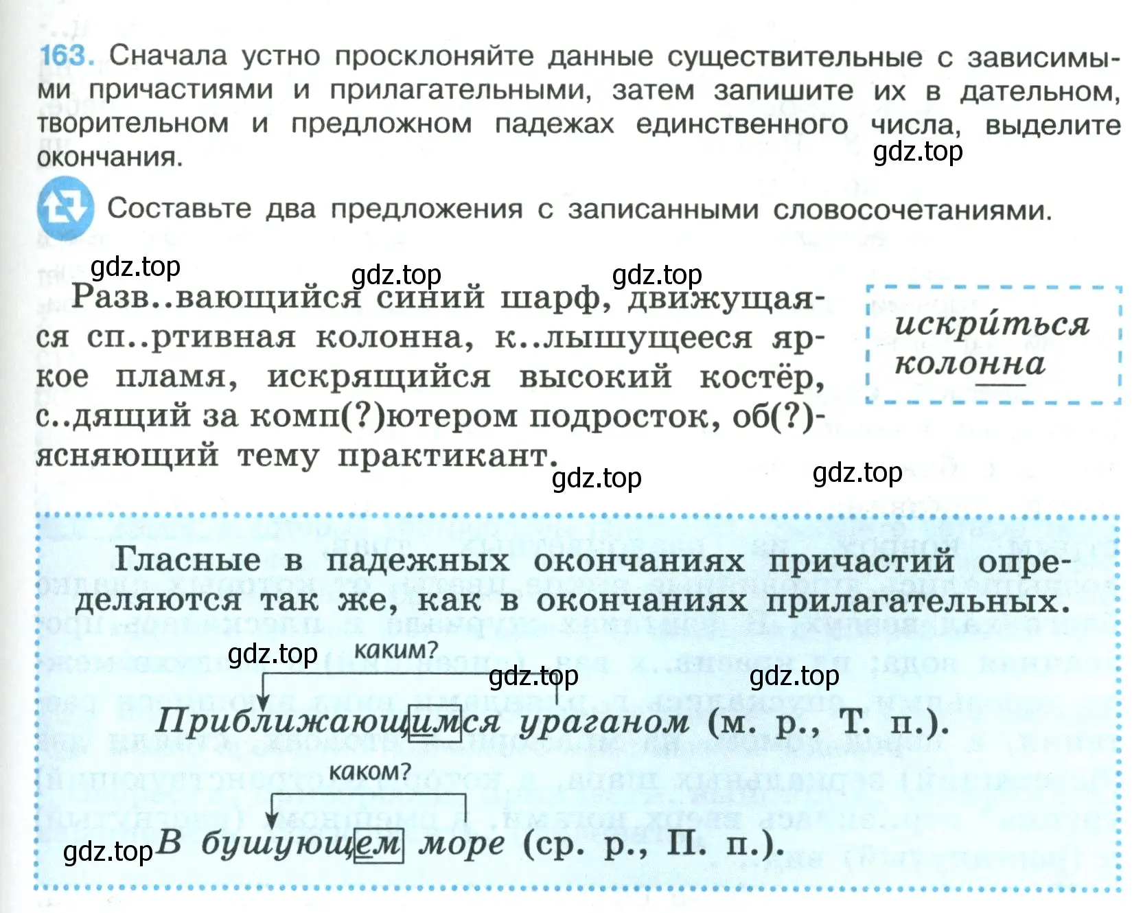 Условие номер 163 (страница 93) гдз по русскому языку 7 класс Ладыженская, Баранов, учебник 1 часть