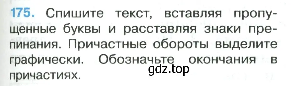 Условие номер 175 (страница 101) гдз по русскому языку 7 класс Ладыженская, Баранов, учебник 1 часть