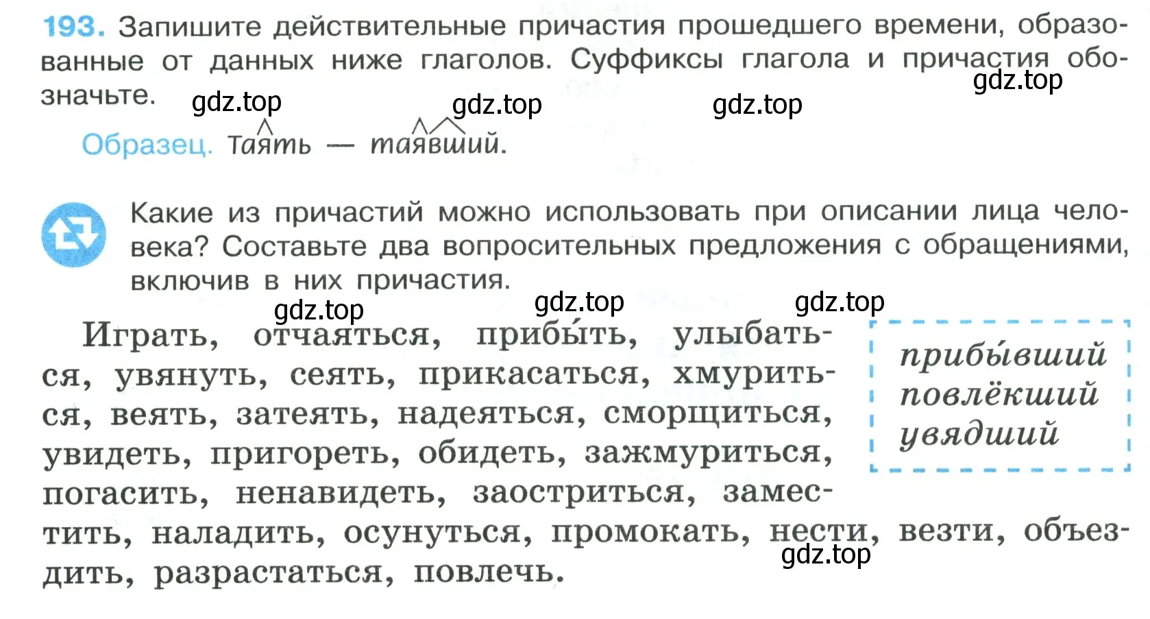 Условие номер 193 (страница 112) гдз по русскому языку 7 класс Ладыженская, Баранов, учебник 1 часть