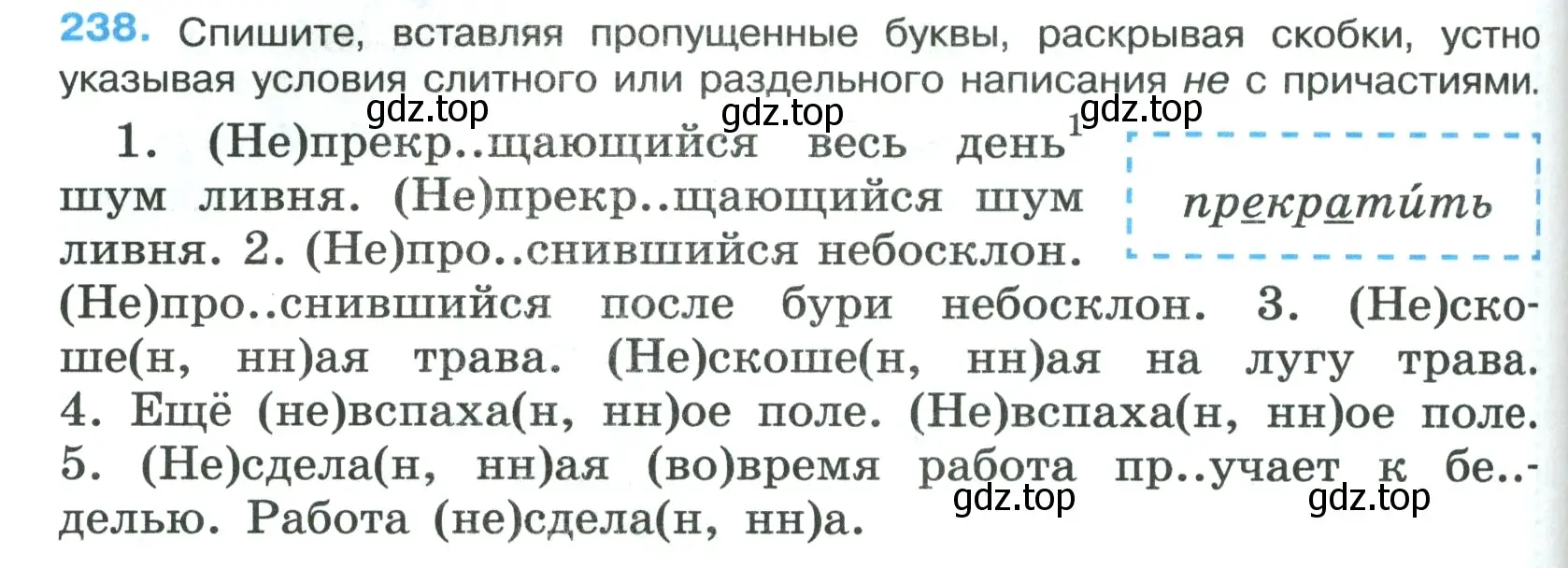 Условие номер 238 (страница 142) гдз по русскому языку 7 класс Ладыженская, Баранов, учебник 1 часть