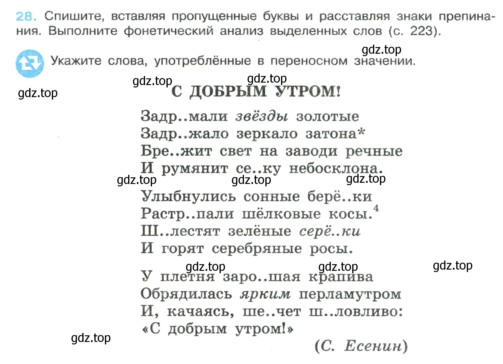 Условие номер 28 (страница 18) гдз по русскому языку 7 класс Ладыженская, Баранов, учебник 1 часть