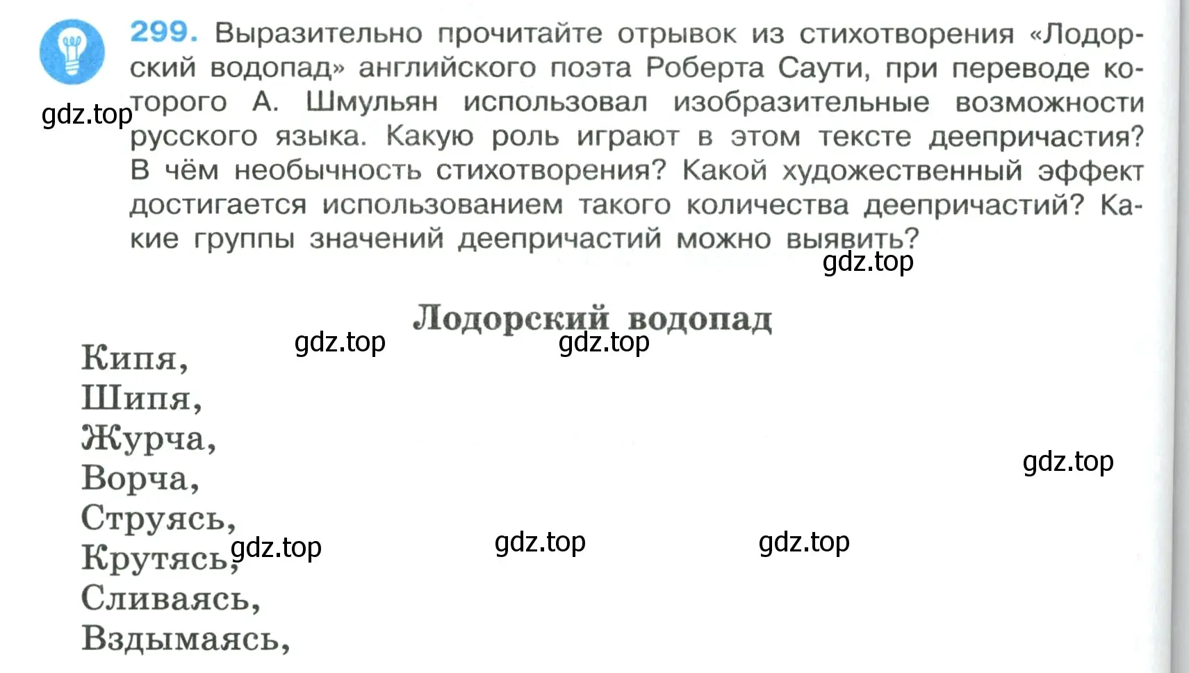 Условие номер 299 (страница 174) гдз по русскому языку 7 класс Ладыженская, Баранов, учебник 1 часть