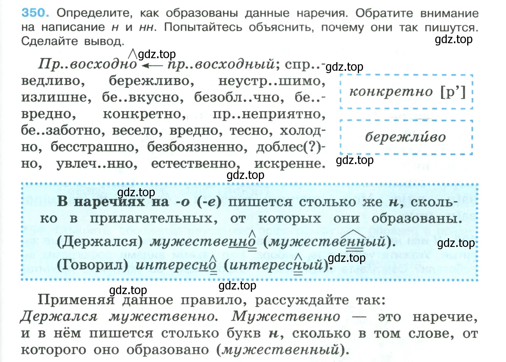 Условие номер 350 (страница 203) гдз по русскому языку 7 класс Ладыженская, Баранов, учебник 1 часть