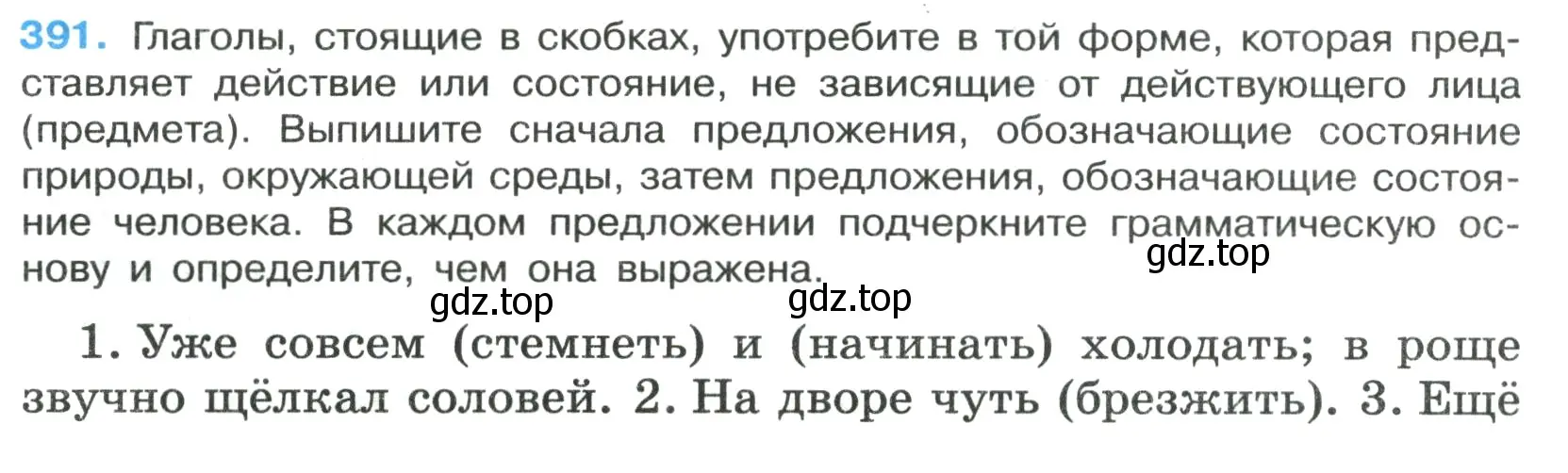 Условие номер 391 (страница 4) гдз по русскому языку 7 класс Ладыженская, Баранов, учебник 2 часть