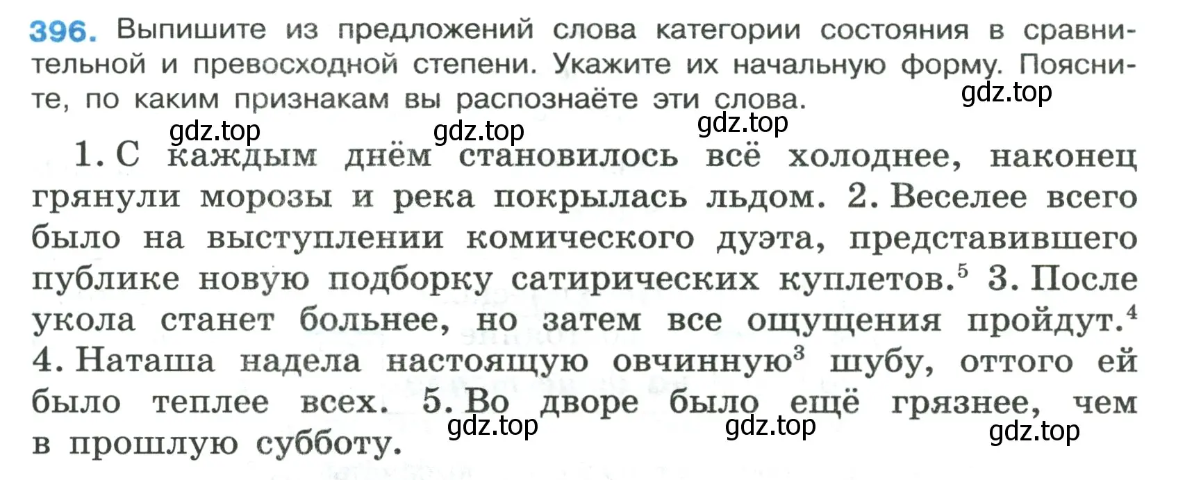 Условие номер 396 (страница 10) гдз по русскому языку 7 класс Ладыженская, Баранов, учебник 2 часть