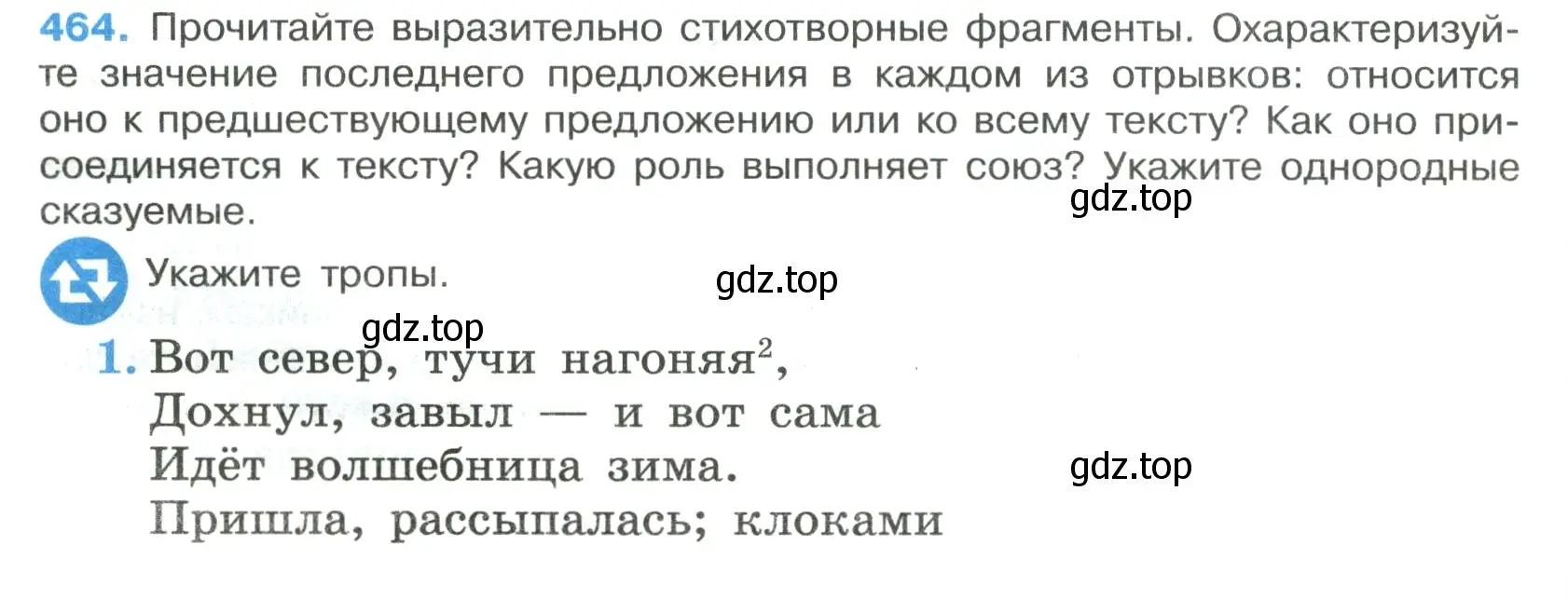 Условие номер 464 (страница 54) гдз по русскому языку 7 класс Ладыженская, Баранов, учебник 2 часть