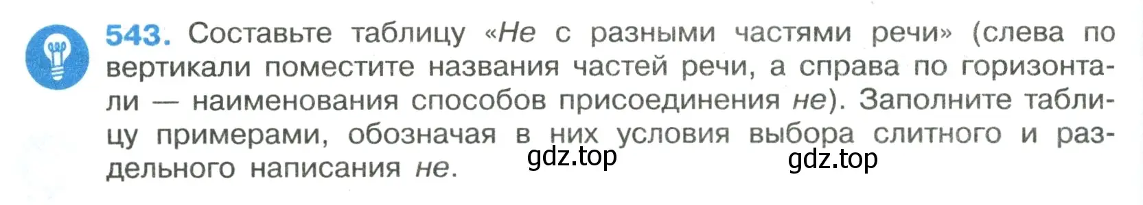 Условие номер 543 (страница 98) гдз по русскому языку 7 класс Ладыженская, Баранов, учебник 2 часть