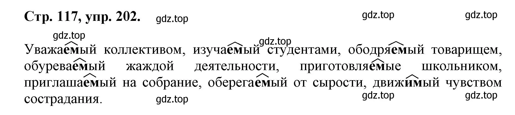 Решение номер 202 (страница 117) гдз по русскому языку 7 класс Ладыженская, Баранов, учебник 1 часть