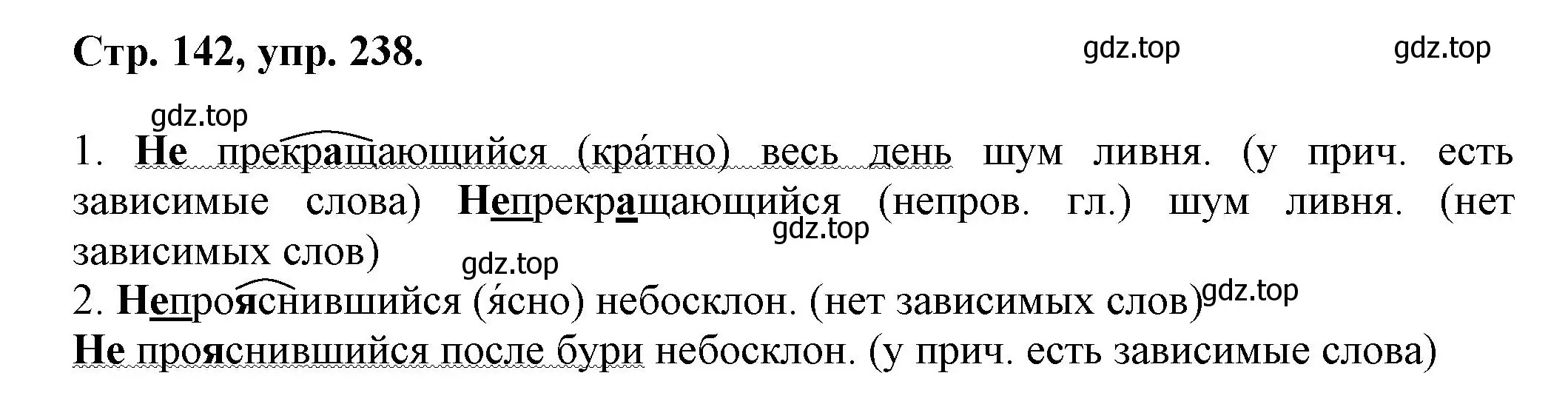 Решение номер 238 (страница 142) гдз по русскому языку 7 класс Ладыженская, Баранов, учебник 1 часть