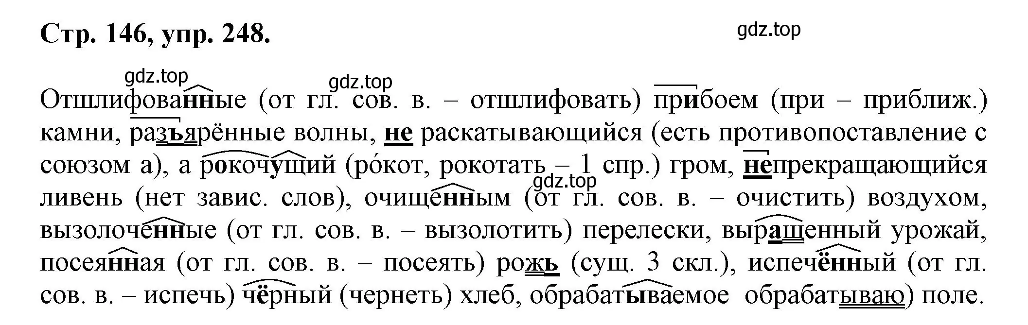 Решение номер 248 (страница 146) гдз по русскому языку 7 класс Ладыженская, Баранов, учебник 1 часть