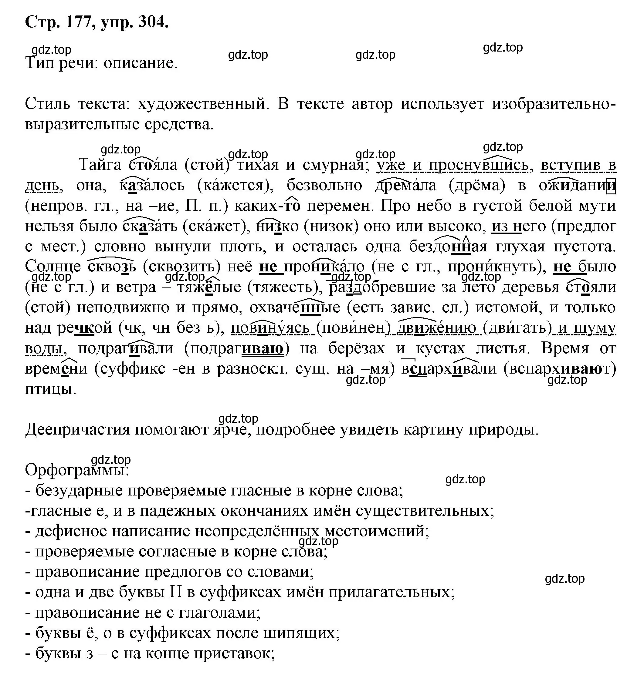 Решение номер 304 (страница 177) гдз по русскому языку 7 класс Ладыженская, Баранов, учебник 1 часть