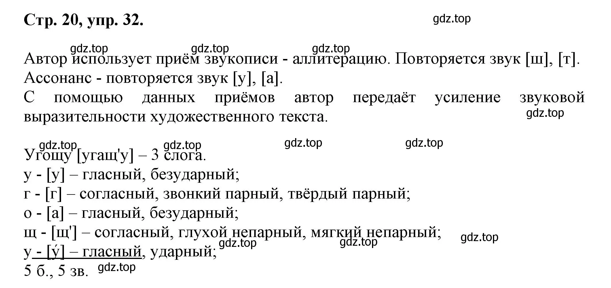 Решение номер 32 (страница 20) гдз по русскому языку 7 класс Ладыженская, Баранов, учебник 1 часть