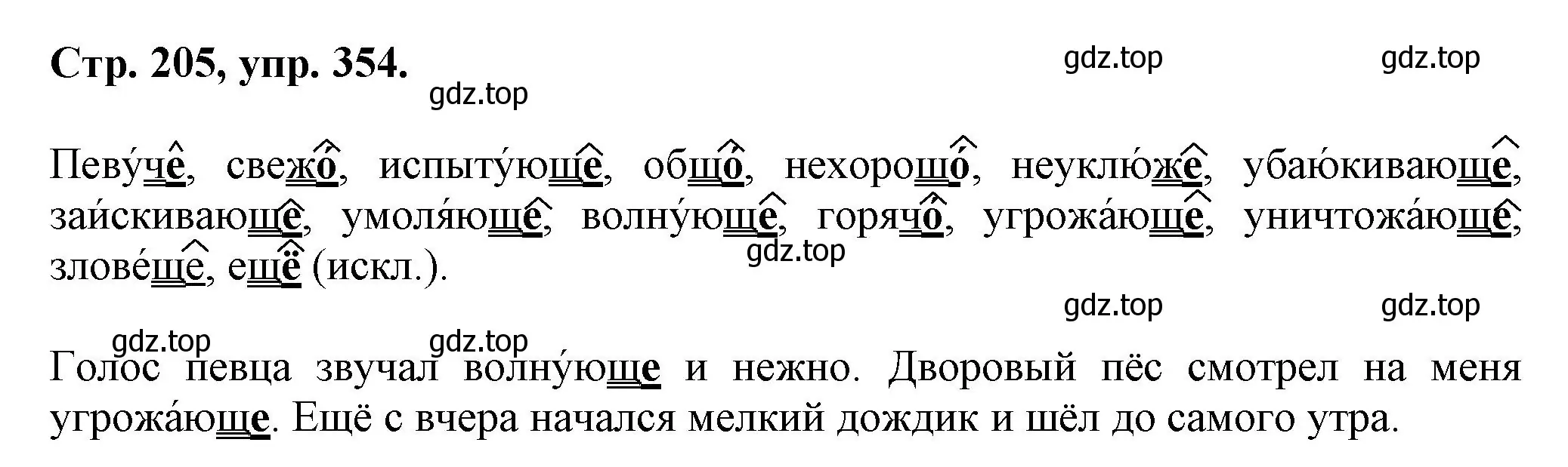 Решение номер 354 (страница 205) гдз по русскому языку 7 класс Ладыженская, Баранов, учебник 1 часть