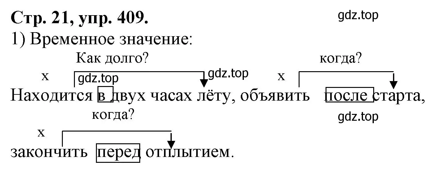 Решение номер 409 (страница 21) гдз по русскому языку 7 класс Ладыженская, Баранов, учебник 2 часть