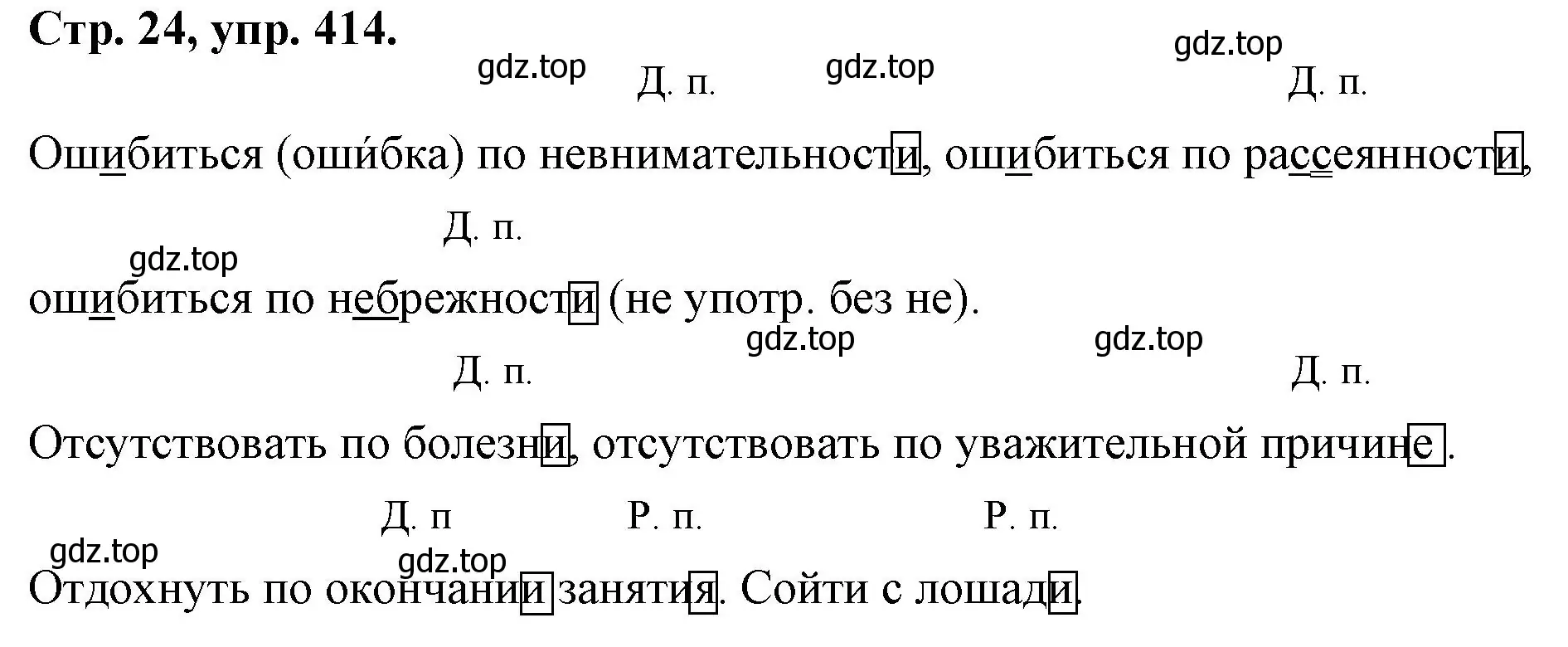 Решение номер 414 (страница 24) гдз по русскому языку 7 класс Ладыженская, Баранов, учебник 2 часть