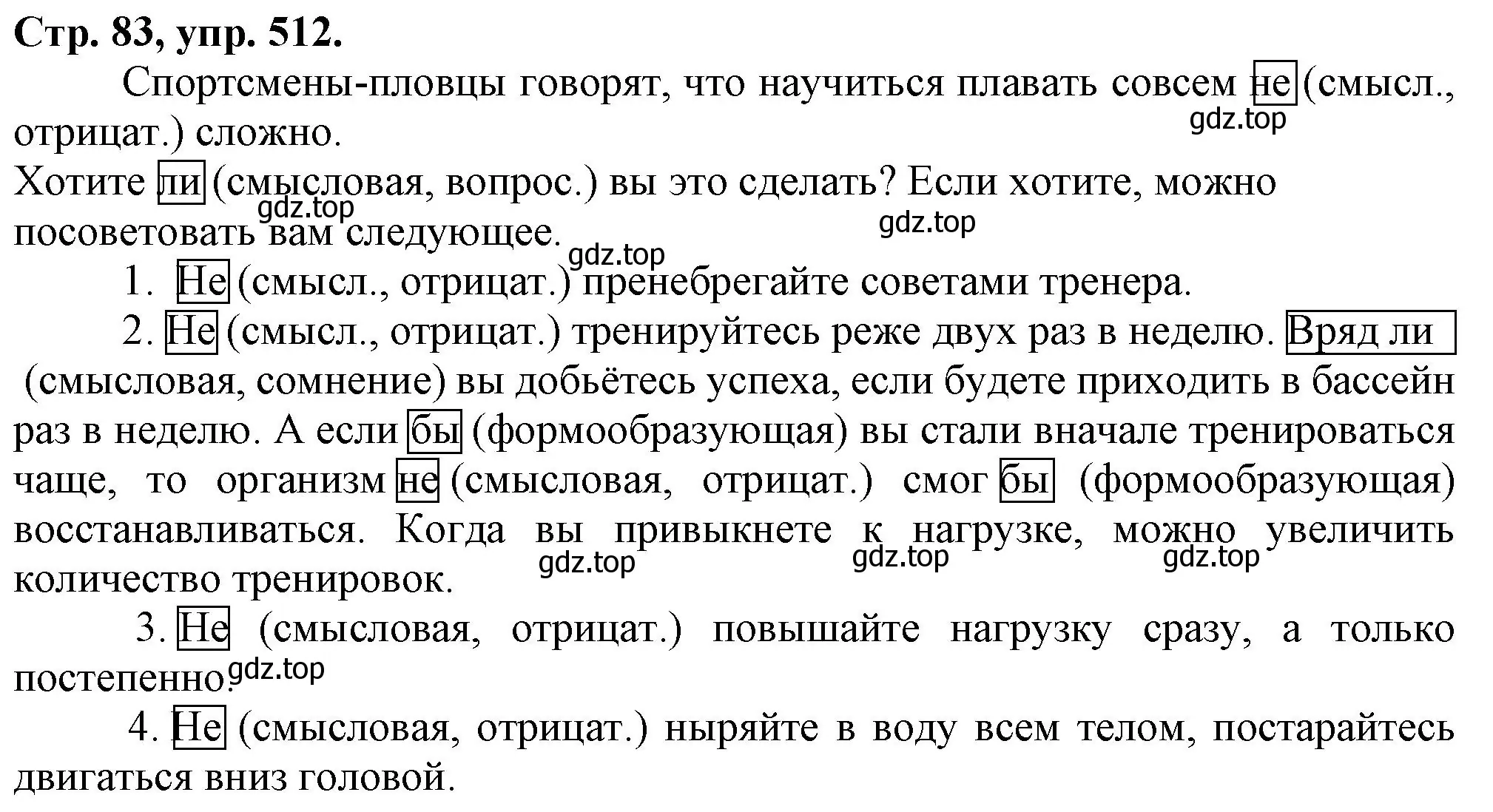 Решение номер 512 (страница 83) гдз по русскому языку 7 класс Ладыженская, Баранов, учебник 2 часть