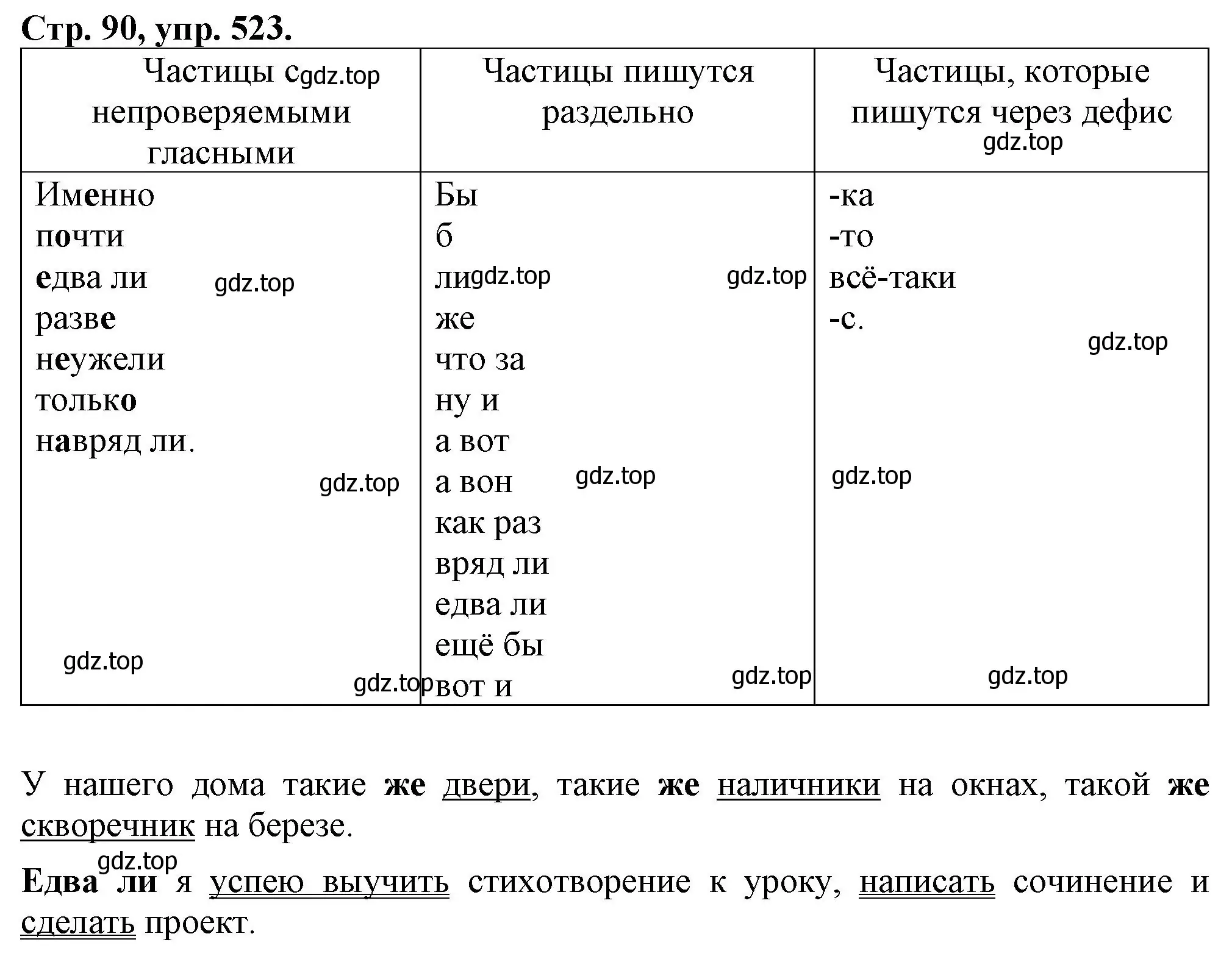 Решение номер 523 (страница 90) гдз по русскому языку 7 класс Ладыженская, Баранов, учебник 2 часть