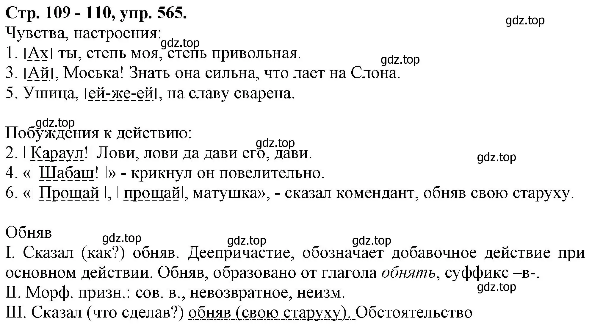 Решение номер 565 (страница 109) гдз по русскому языку 7 класс Ладыженская, Баранов, учебник 2 часть